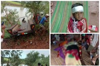 បុរសម្នាក់បើកគោយន្តធ្លាក់ក្រឡុករេចង្កូតធ្លាក់ប្រឡាយទឹក បណ្តាលឲ្យស្លាប់ភ្លាមៗ ចំណែកកូនប្រុសរងរបួសក្បាល